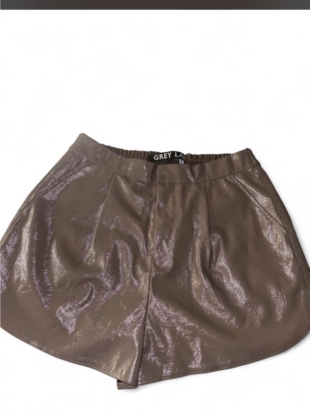 GREY LAB Metallic Taupe Women's Shorts